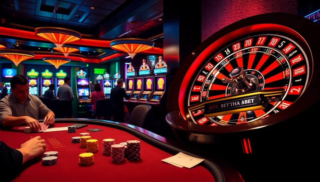 Experience thrilling casino action at thabet with poker, roulette, and dynamic slot machines.