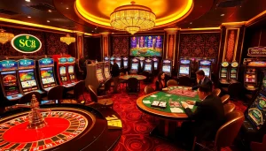 Experience the excitement of SC 88 with players winning at elegant casino tables.