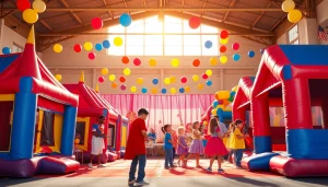 Enjoy a lively entertainment event featuring bounce houses and characters at https://www.tcspecialentertainment4u.com.