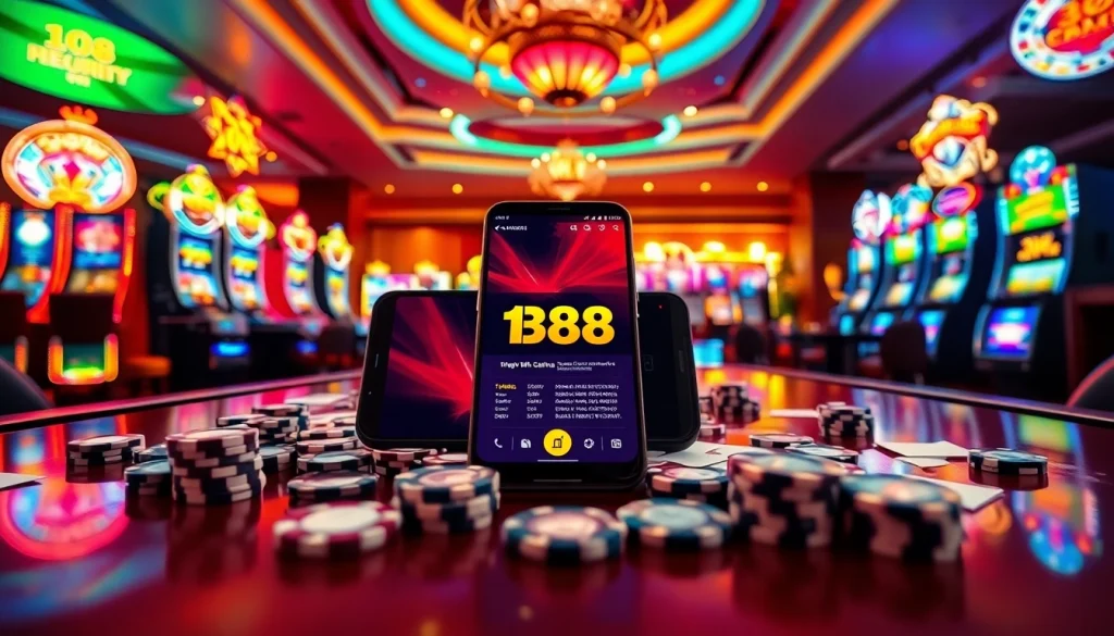 Trải nghiệm chơi game đắm chìm cùng tik 88 trong một đêm casino sang trọng với các máy slot sống động.