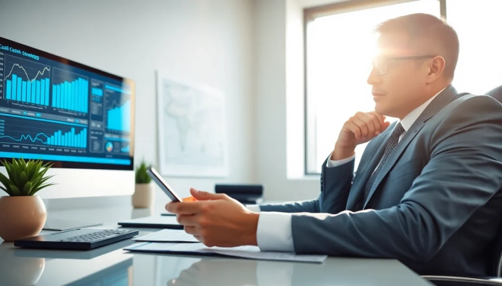 신용카드 현금화 전문가가 최신 데이터를 분석하는 모습