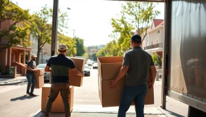Packing and loading by movers Vancouver showcasing teamwork and professionalism.