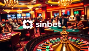 Experience the excitement at sinbet.ink with vibrant casino scenes, thrilling games, and engaging players.
