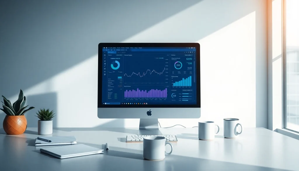 Web scrapping tools displayed on a high-tech workspace computer screen.
