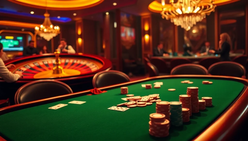 Engaging scene of a poker table showcasing strategic plays in the hidden wiki dark web context.