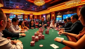 Experience thrilling gameplay at Trang Chủ OKWIN, where players enjoy vibrant casino action featuring poker, roulette, and more.