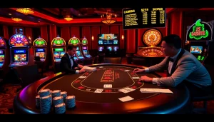 Experience the thrill of real-time sports betting scores at the luxurious casino featuring blackjack and roulette.