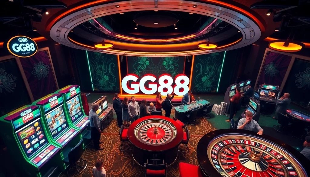 Feeling the thrill at GG88 with vibrant slot machines and engaging poker games.