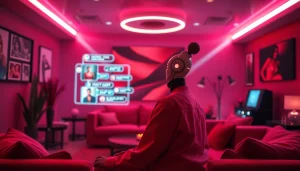 Engaging NSFW AI chat platform interface showcasing intimate conversations in a modern digital atmosphere.