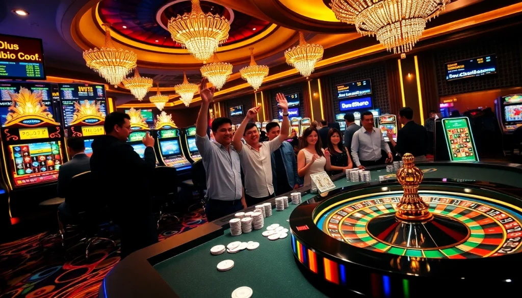 Experience the excitement of vuabai9 casino with vibrant tables and winning players.