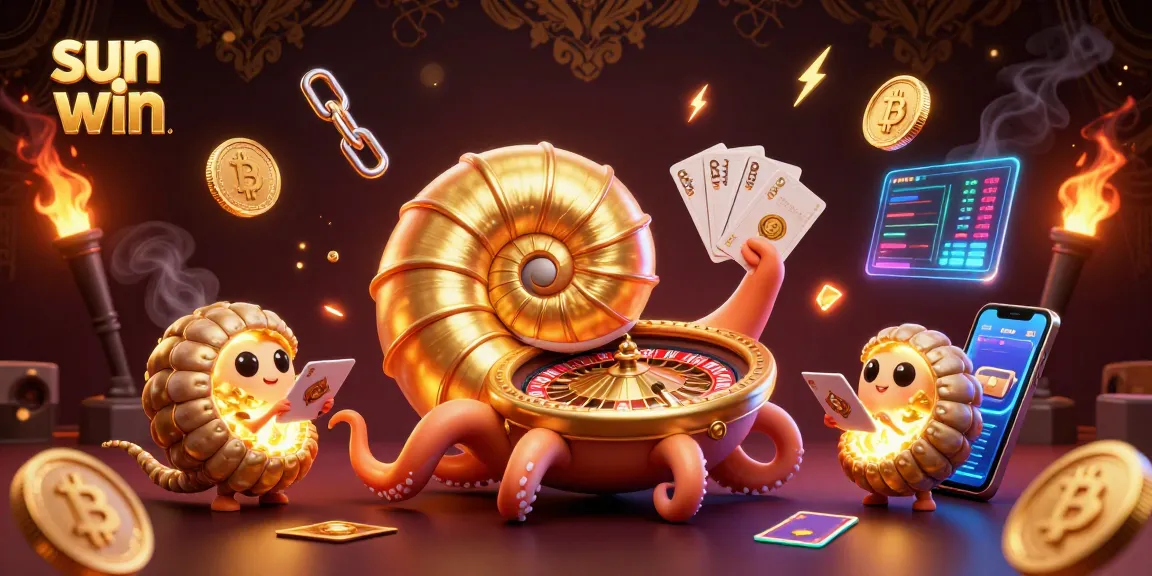 Experience thrilling spins at sun win with a giant nautilus roulette wheel and glowing cryptocurrencies.
