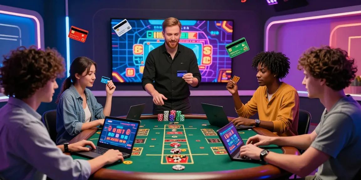 Engaging players at online casinos that accept credit cards in a vibrant live dealer environment.
